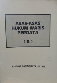 Image of Asas-asas hukum waris perdata (A)