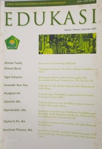 Image of Edukasi: Jurnal penelitian pendidikan agama dan keagamaan