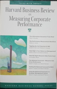 Image of Harvard business review on measuring corporate performance