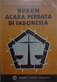 Image of Hukum acara perdata di Indonesia