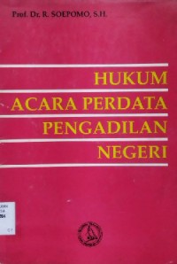 Image of Hukum acara perdata pengadilan negeri