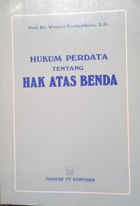 Image of Hukum perdata tentang hak atas benda