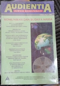 Image of Jurnal komunikasi dan budaya massa