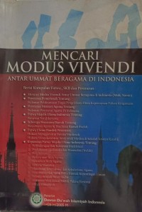 Image of Mencari modus vivendi: antar umat beragama di indonesia
