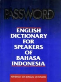 Image of Password:English dictionary for speakers of Bahasa Indonesia